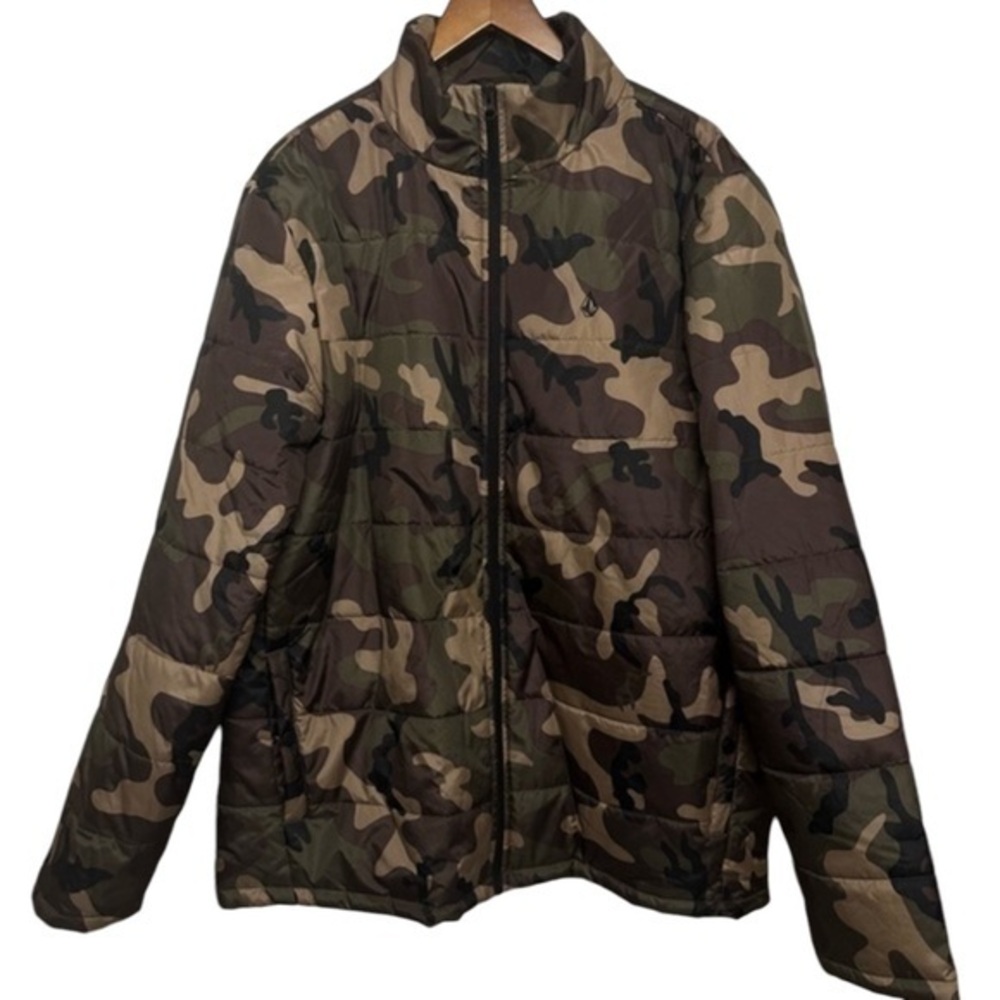Volcom Camo Winter Jacket Mens Size Large